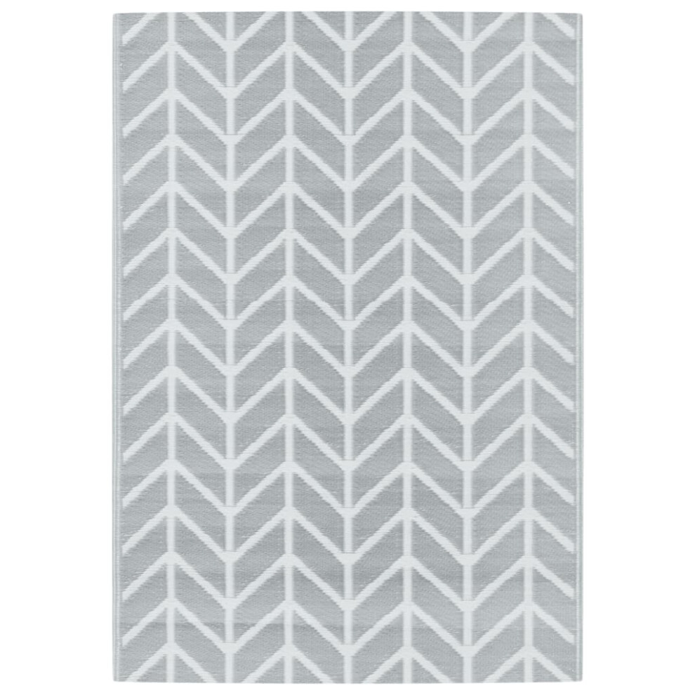 (light grey and white, 140 x 200 cm) vidaXL Outdoor Carpet Garden Rug Carpet Patio Mat Area Rug Balcony Blanket PP