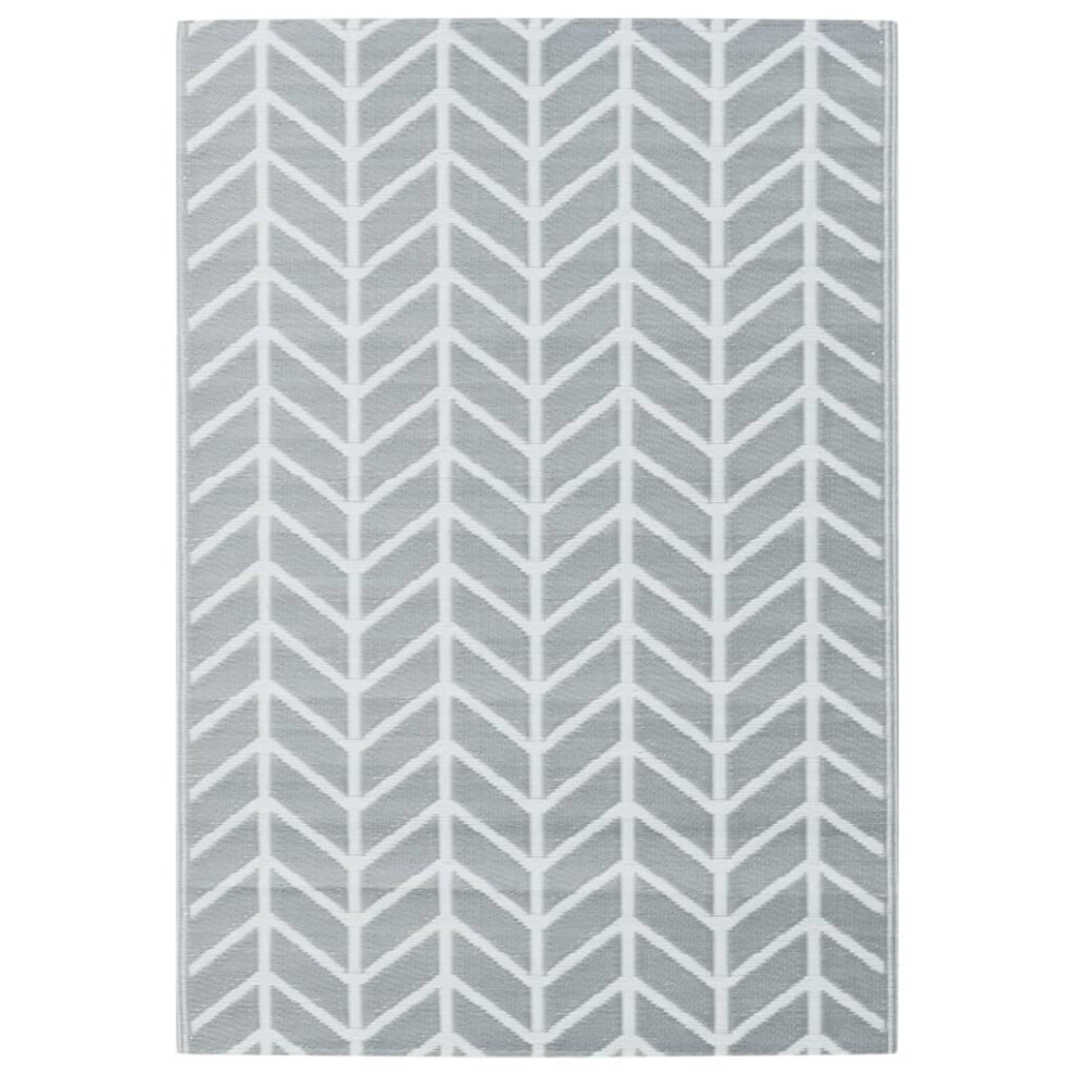 (light grey and white, 160 x 230 cm) vidaXL Outdoor Carpet Garden Rug Carpet Patio Mat Area Rug Balcony Blanket PP