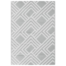 (stripe grey, 160 x 230 cm) vidaXL Outdoor Carpet Garden Rug Carpet Patio Mat Area Rug Balcony Blanket PP
