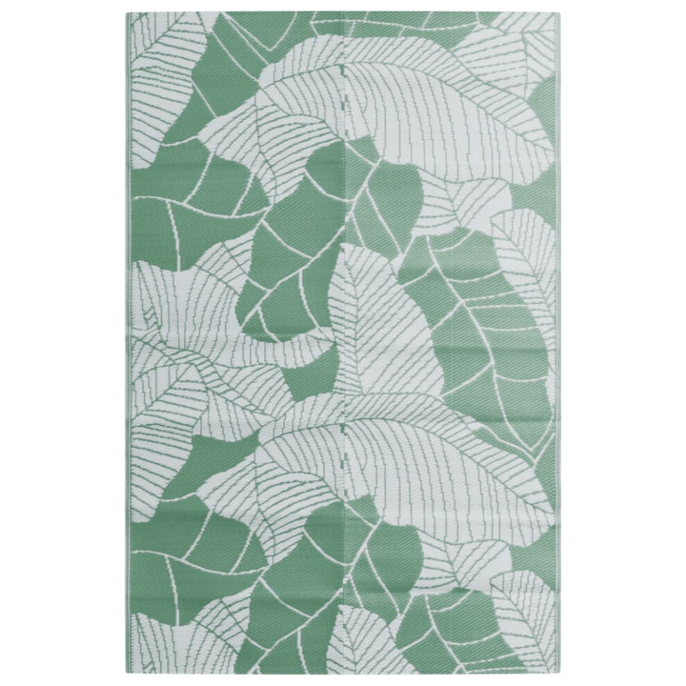 Vidaxl (Leaf, 190 X 290 Cm) Outdoor Carpet Garden Rug Carpet Patio Mat Area Rug Balcony Blanket Pp