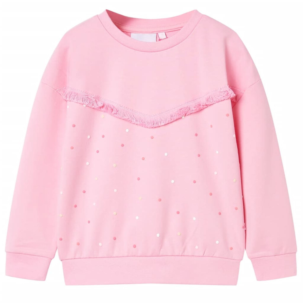 (pink, 92 (1.5-2y)) Kids' Sweatshirt School Children's Long Sleeves Pullover Clothes Kids' Top