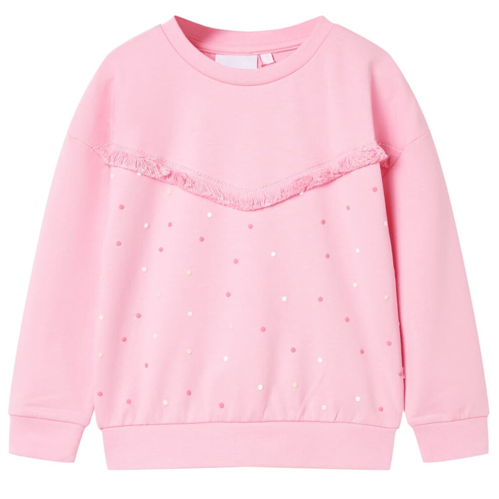 (pink, 104 (3-4y)) Kids' Sweatshirt School Children's Long Sleeves Pullover Clothes Kids' Top