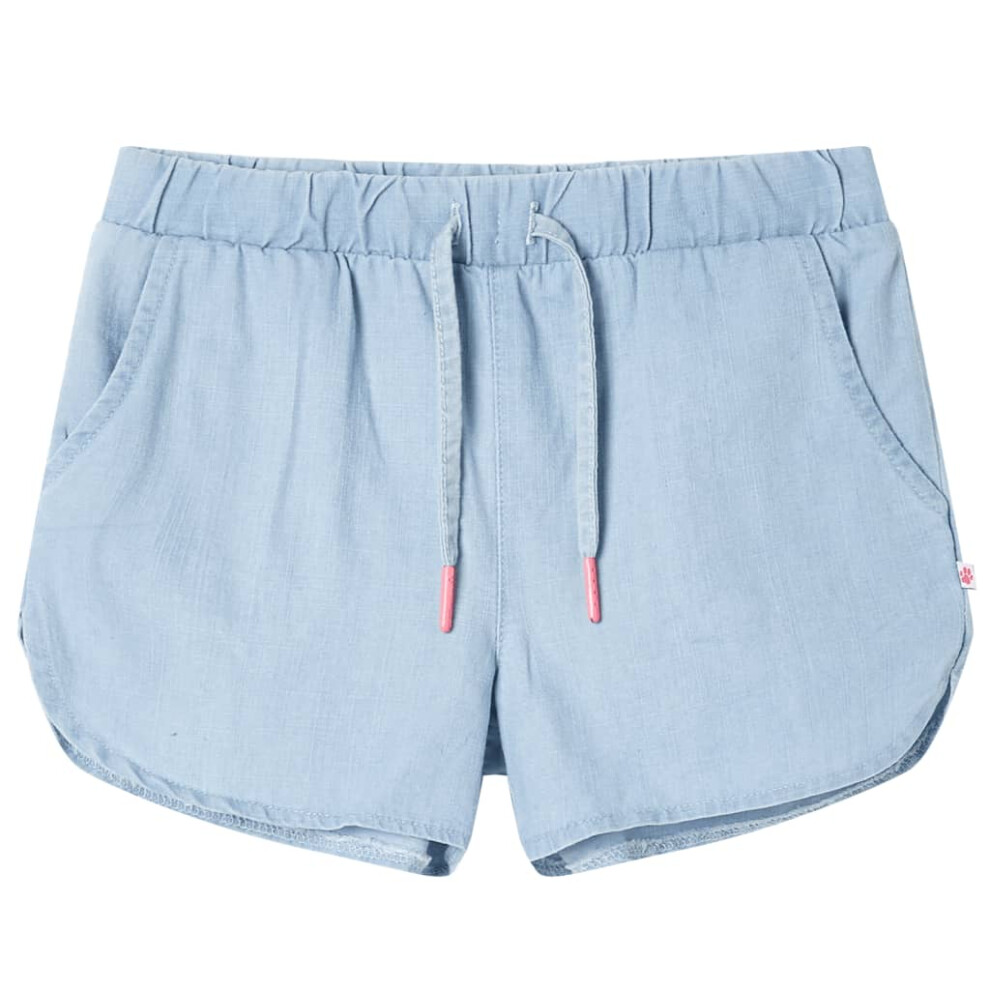 Vidaxl (Light 92 (1.5-2Y)) Kids' Shorts School Casual Kids Elasticated Waistband Shorts Children's Pants Blue