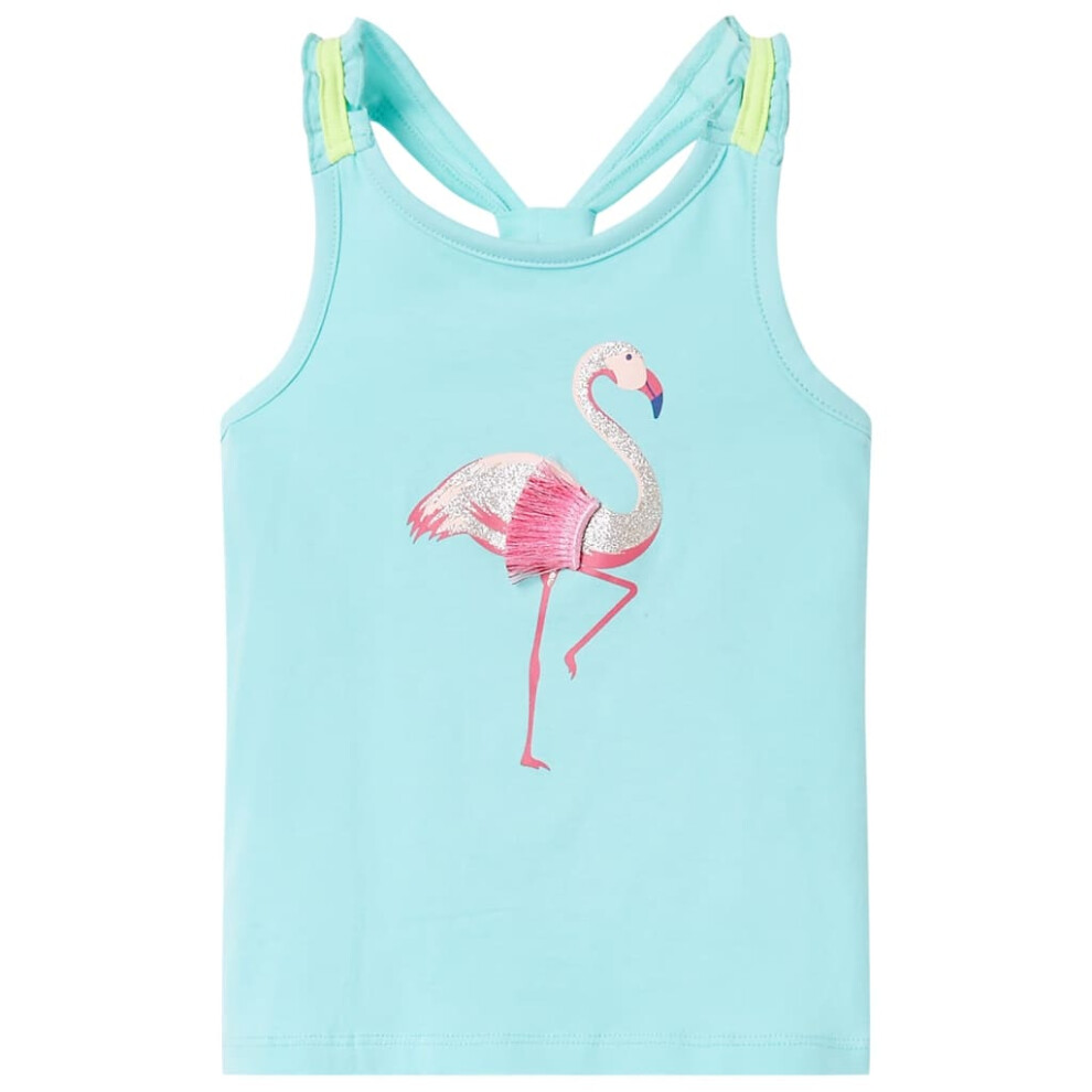 (mint, 128 (7-8y)) Kids' Tank Top Sleeveless Children's Camisole Undershirt Vest Kids' Clothes