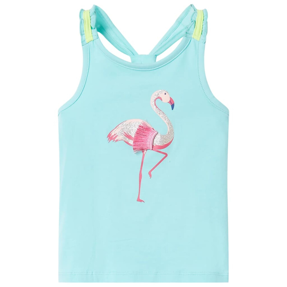 (mint, 104 (3-4y)) Kids' Tank Top Sleeveless Children's Camisole Undershirt Vest Kids' Clothes