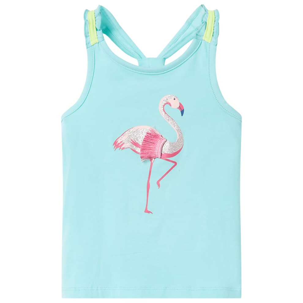 (mint, 140 (9-10y)) Kids' Tank Top Sleeveless Children's Camisole Undershirt Vest Kids' Clothes