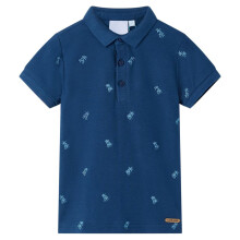 (blue, 128 (7-8y)) Kids' Polo Shirt School Casual T Shirts Plain Summer Tank Top Children Tees