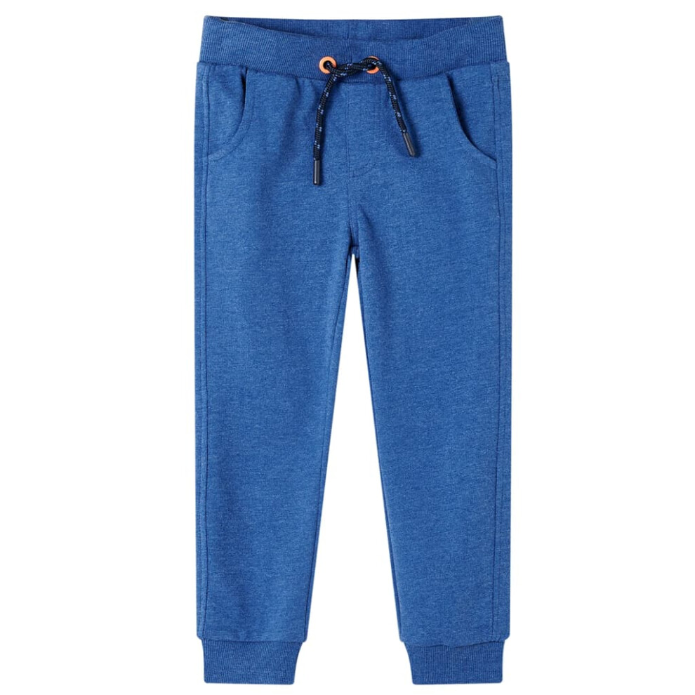 (104 (3-4y)) Kids' Sweatpants Toddler Children's Trousers Sports Tracksuit Jogger Dark Blue