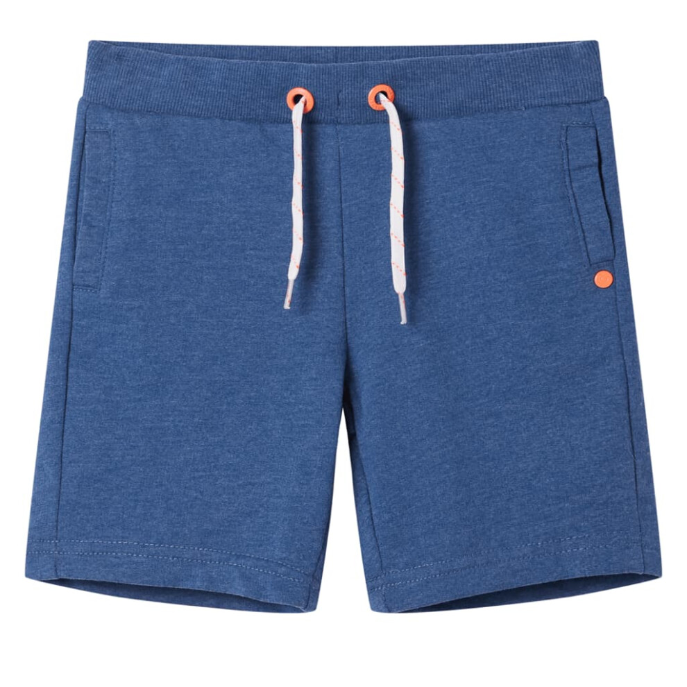 Vidaxl (, 116 (5-6Y)) Kids' Shorts With Drawstring Elasticated Waistband Shorts Children's Pants Blue