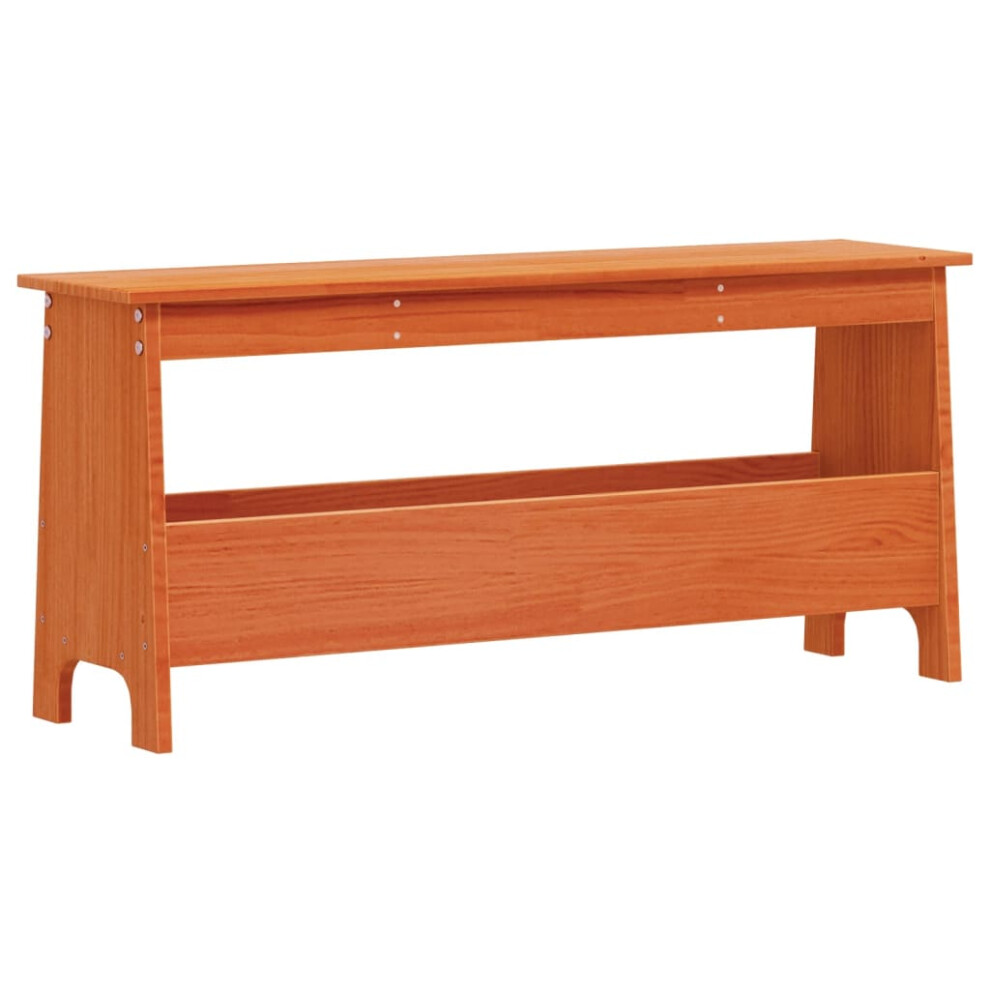 (100 x 28 x 45 cm) vidaXL Hall Bench Shoe Bench Entryway Wooden Storage Bench Solid Wood Pine