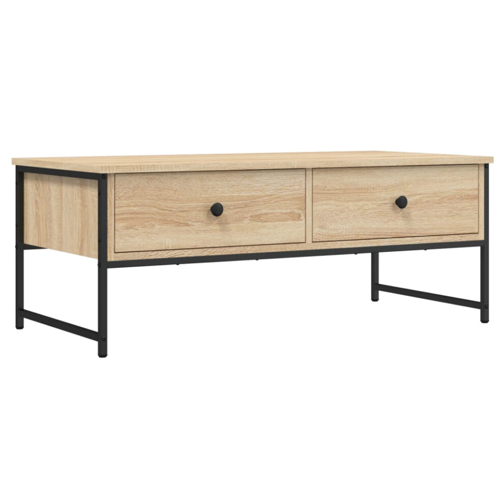 Vidaxl (Sonoma Oak) Coffee Table Hall Side End Table Sofa Table Grey Sonoma Engineered Wood