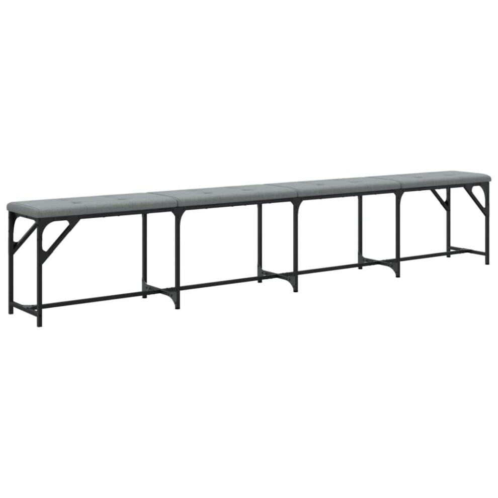 Vidaxl (Light Grey, 248 X 32 X 45 Cm) Dining Bench Hallway Bench Dining Room Bench Seat Steel And Fabric