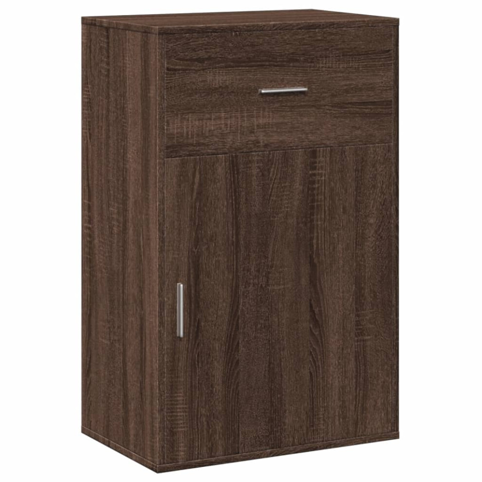 (brown oak) vidaXL Storage Cabinet Side Cabinet Sideboard Storage Cupboard Engineered Wood