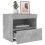 VidaXL (concrete grey) vidaXL Bedside Cabinet with LED Lights Nightstand Bed Table Side Table Black 5
