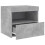 VidaXL (concrete grey) vidaXL Bedside Cabinet with LED Lights Nightstand Bed Table Side Table Black 8