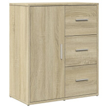 (sonoma oak) vidaXL Sideboard Cupboard Highboard Side Cabinet Brown Oak Engineered Wood