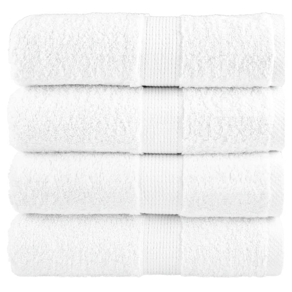 (white, 30 x 30 cm/ 4 pcs) vidaXL Premium Sauna Towels Guest Bath Towel 10 pcs Grey 600gsm 100% Cotton