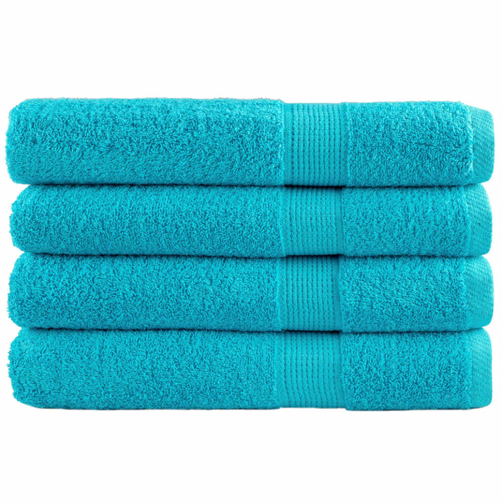 (turquoise, 80 x 200 cm/ 4 pcs) vidaXL Premium Sauna Towels Guest Bath Towel 10 pcs Grey 600gsm 100% Cotton