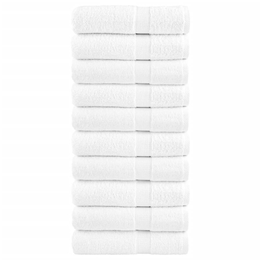 (white, 100 x 150 cm/ 10 pcs) vidaXL Premium Sauna Towels Guest Bath Towel 10 pcs Grey 600gsm 100% Cotton