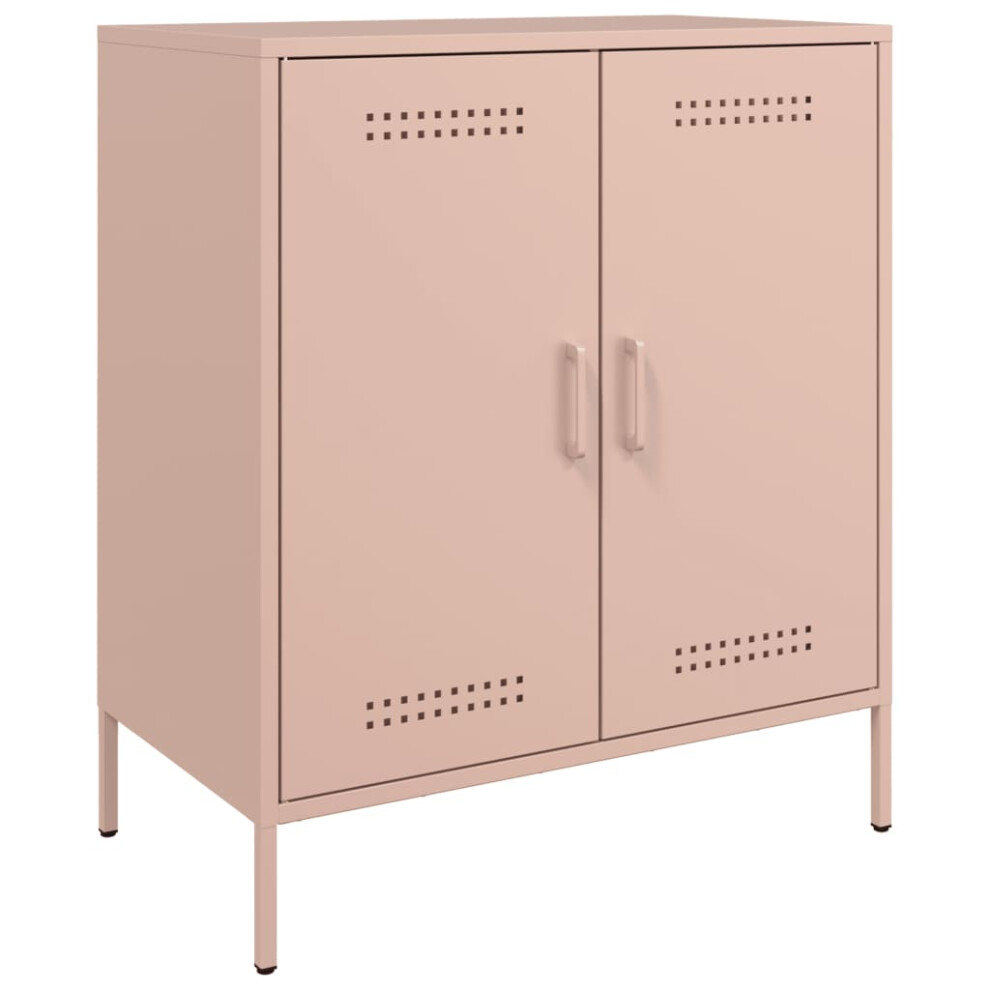 (pink) vidaXL Sideboard Side Cupboard Cabinet Organiser Highboard Olive Green Steel