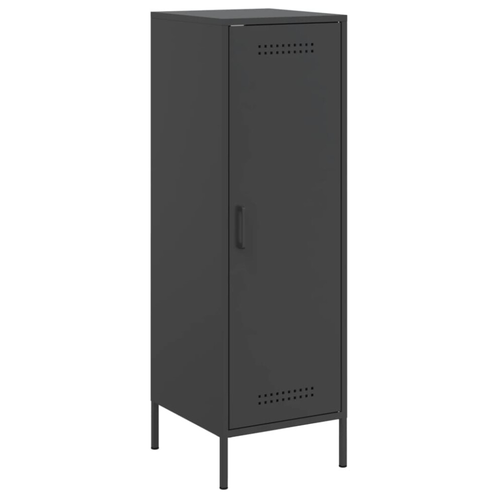 (black) vidaXL Highboard Sideboard Cabinet Home Storage Cupboard Anthracite Steel