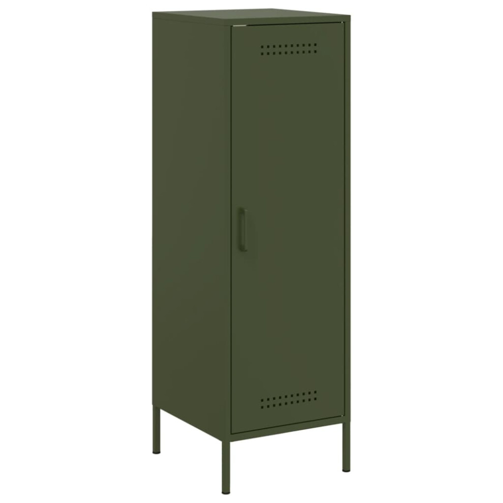 (green) vidaXL Highboard Sideboard Cabinet Home Storage Cupboard Anthracite Steel