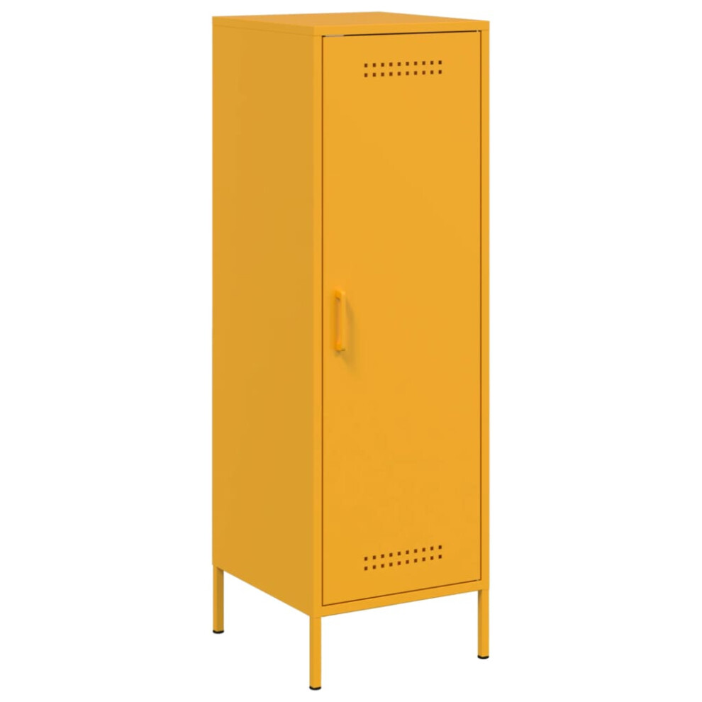 (yellow) vidaXL Highboard Sideboard Cabinet Home Storage Cupboard Anthracite Steel