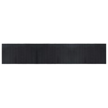 (black, 60 x 300 cm) vidaXL Rug Floor Mat Area Rug Hallway Mat Carpet Runner Square Nature Bamboo