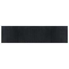 (black, 100 x 400 cm) vidaXL Rug Floor Mat Area Rug Hallway Mat Carpet Runner Square Nature Bamboo
