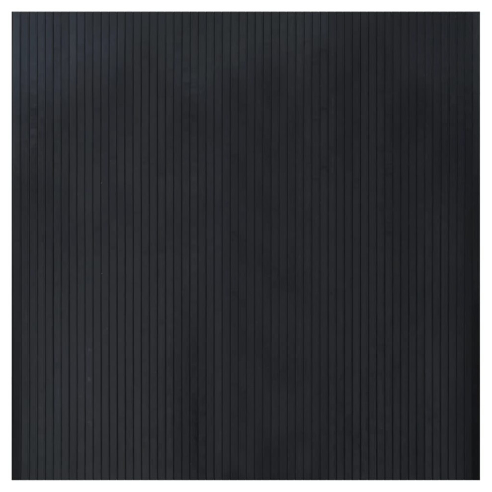 Vidaxl (Black, 100 X 100 Cm) Rug Floor Mat Area Rug Hallway Mat Carpet Runner Square Nature Bamboo