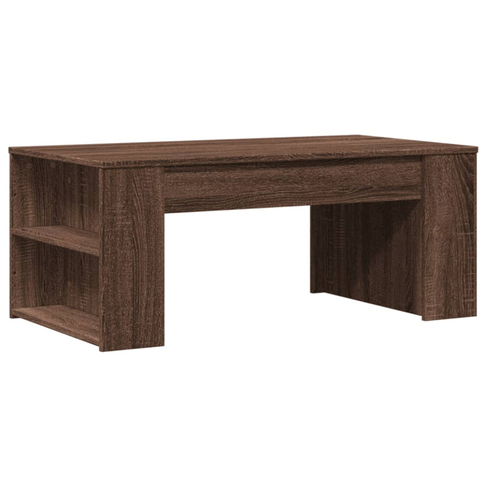 (brown oak) vidaXL Coffee Table Hallway Side End Table Tea Sofa Table Engineered Wood