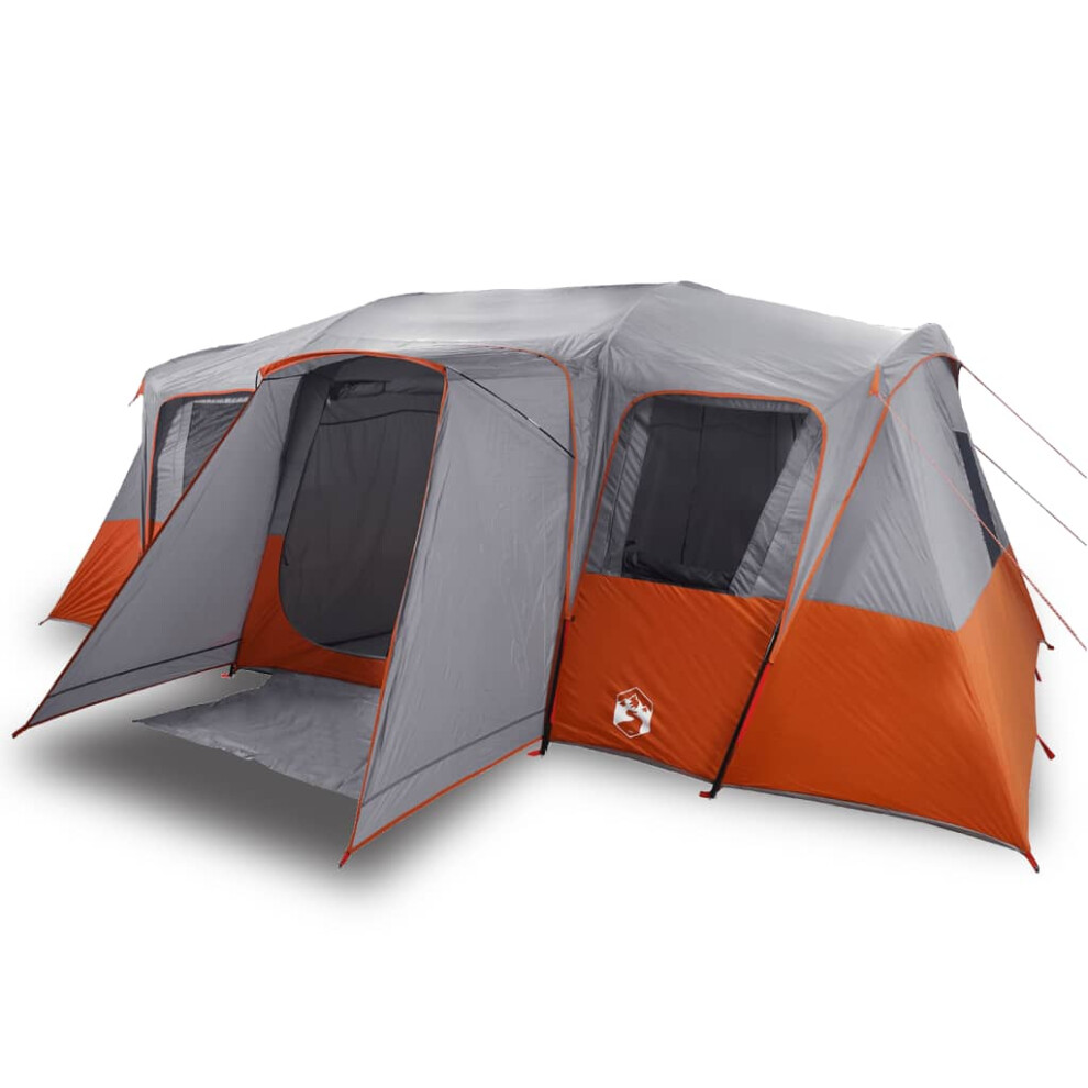 Vidaxl (Grey) Family Tent Tunnel 16-Person Lightweight Tent Dome Tent Waterproof