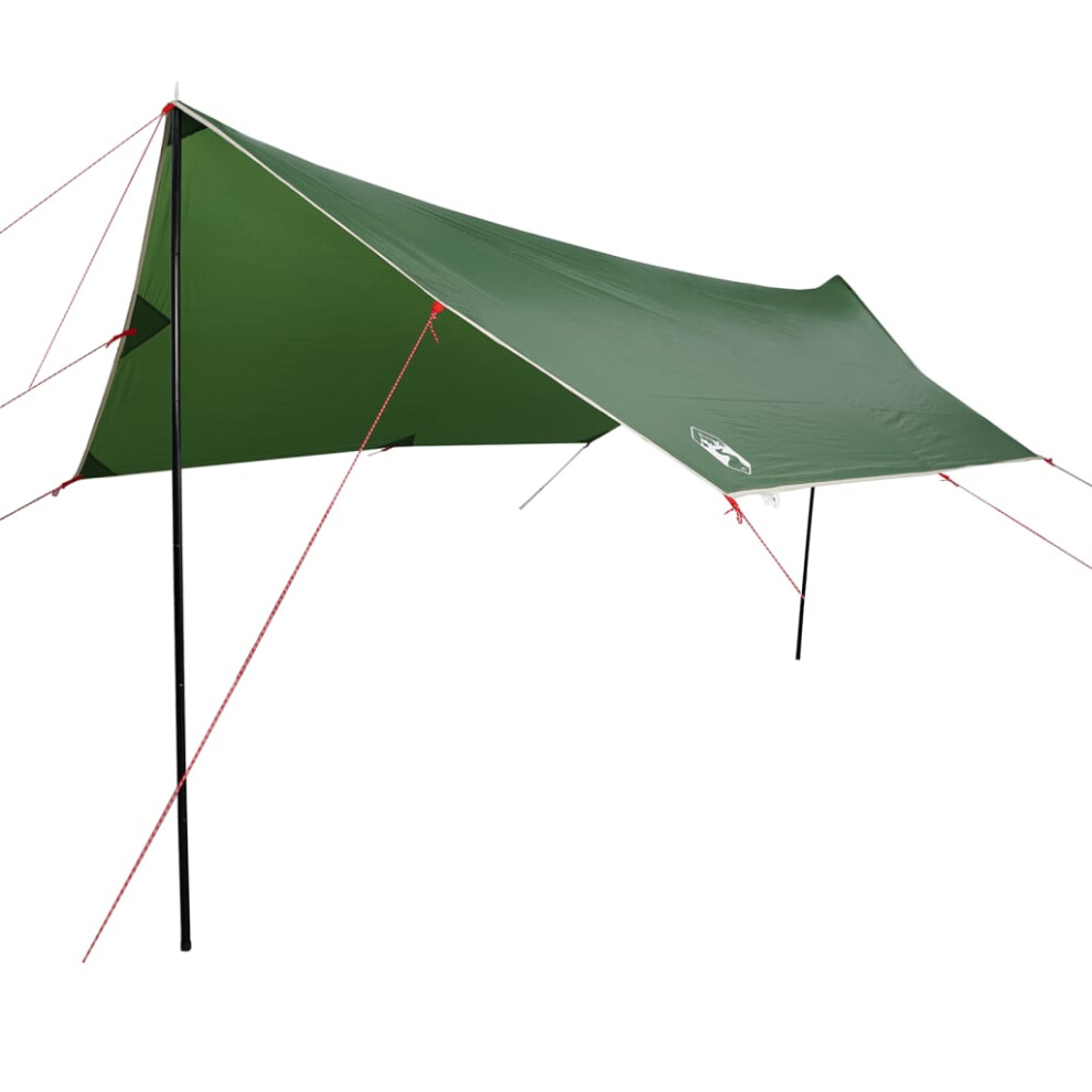 (green, taffeta) vidaXL Camping Tarp Outdoor Patio Tarpaulin Shelter Sunshade Green Waterproof