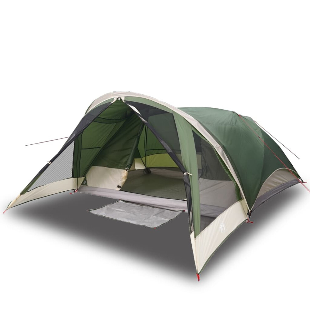 (green) vidaXL Family Tent Cabin 6-Person Lightweight Tent Dome Tent Green Waterproof