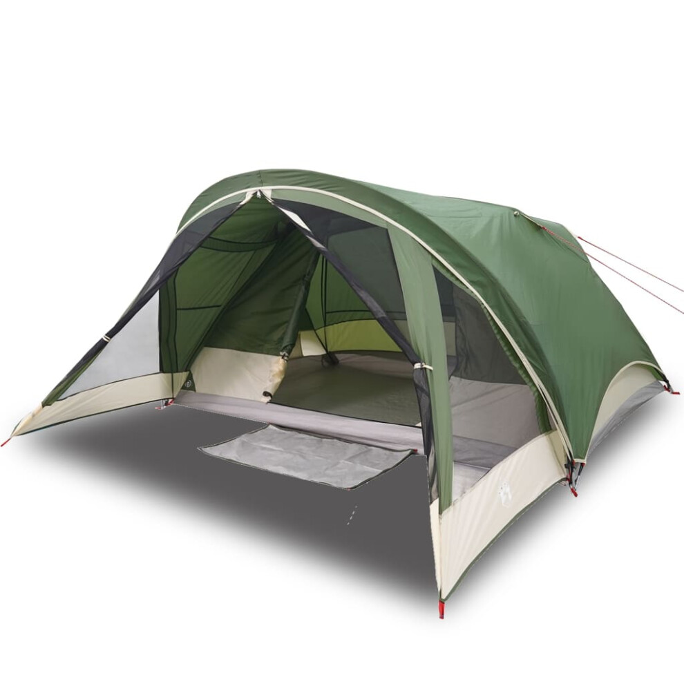 (green) vidaXL Camping Tent Cabin 4-Person Lightweight Tent Patio Dome Tent Waterproof