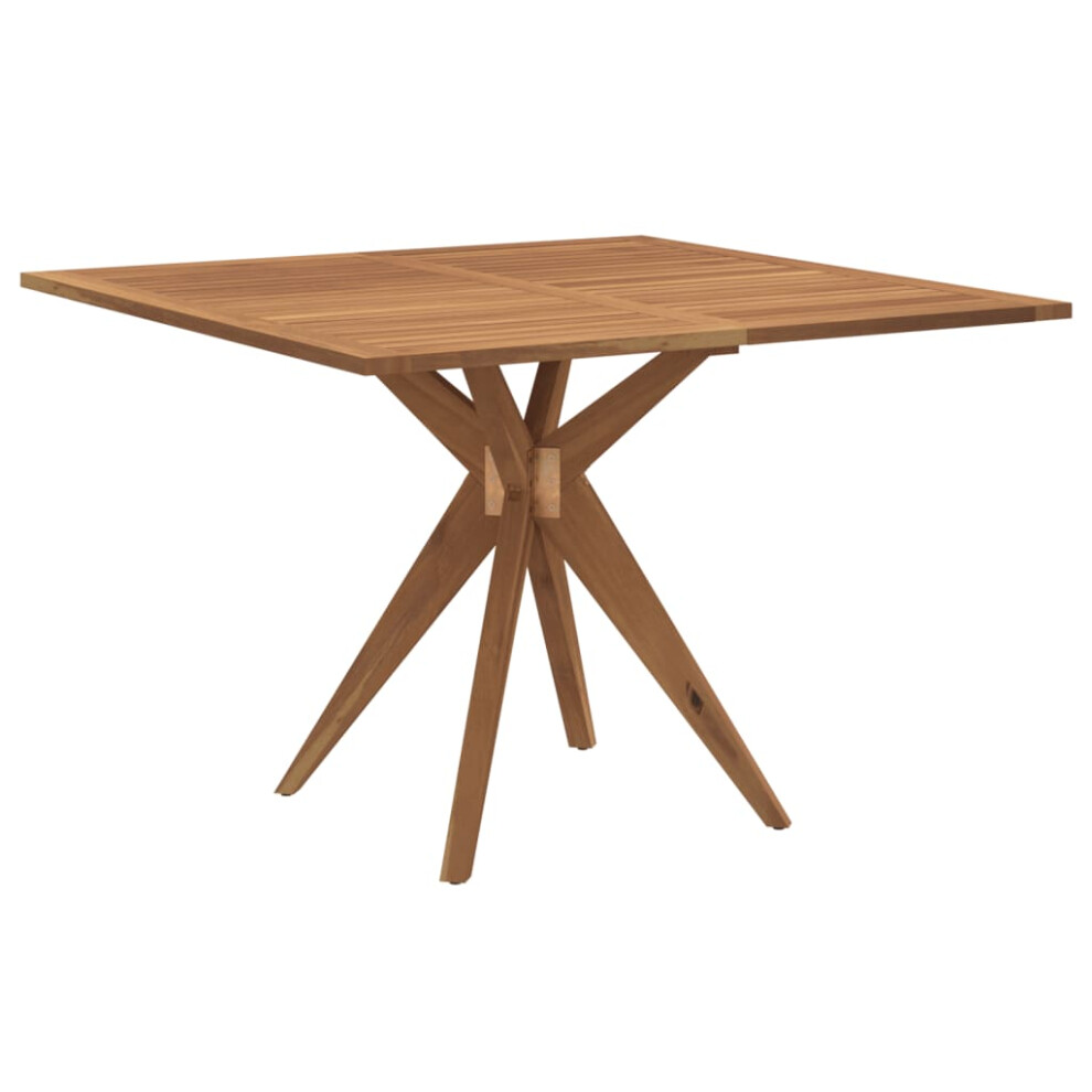 (110 x 110 x 75 cm) vidaXL Garden Table Outdoor Table Side Coffee Table Square Solid Wood Acacia