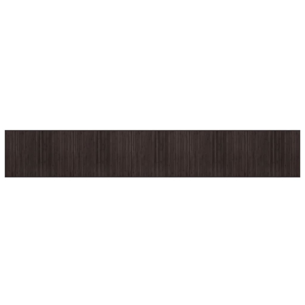 (dark brown, 80 x 500 cm) vidaXL Rug Kitchen Floor Mat Area Rug Living Room Hallway Carpet Square Bamboo