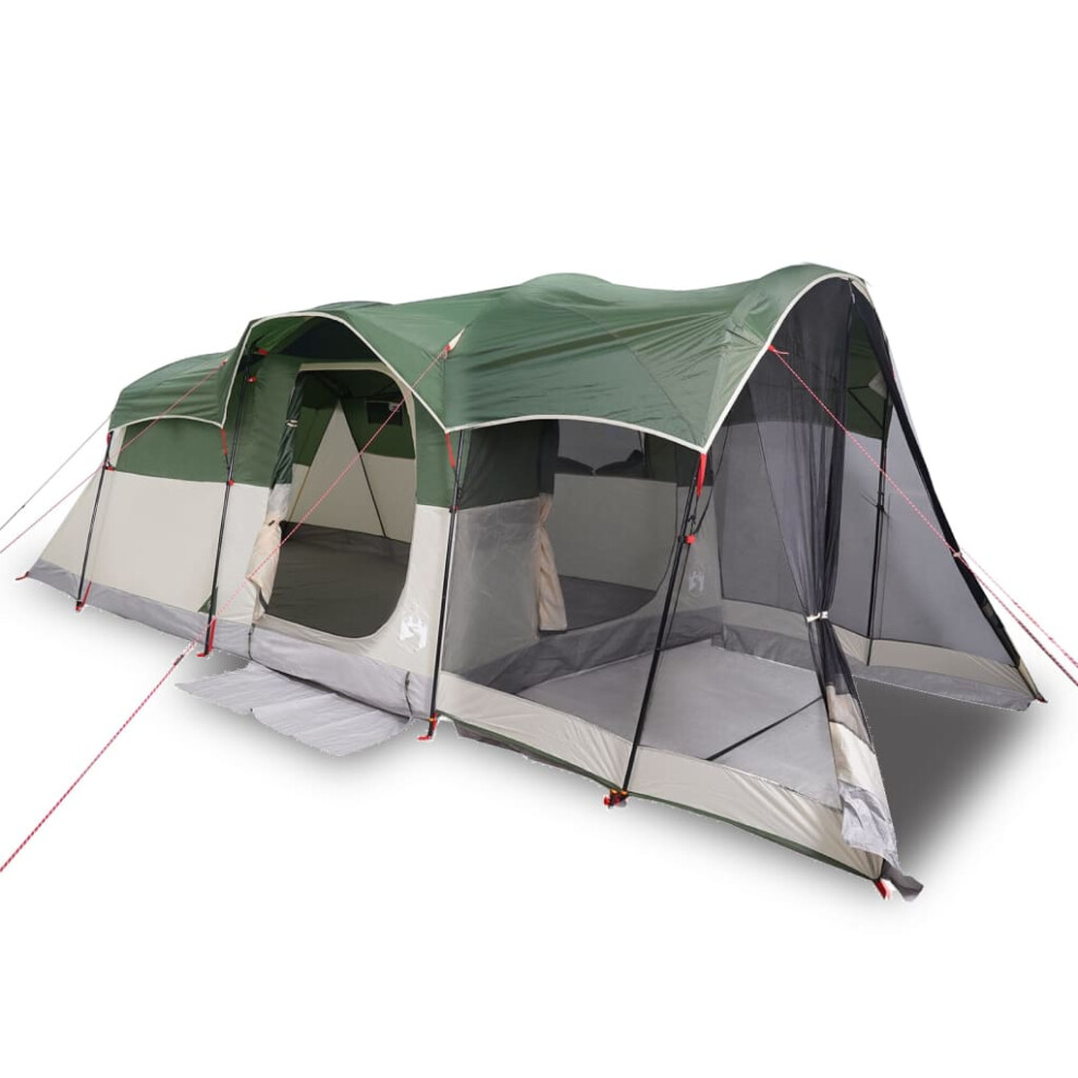 Vidaxl (Green) Family Tent Tunnel 8-Person Dome Tent Patio Camping Tent Waterproof