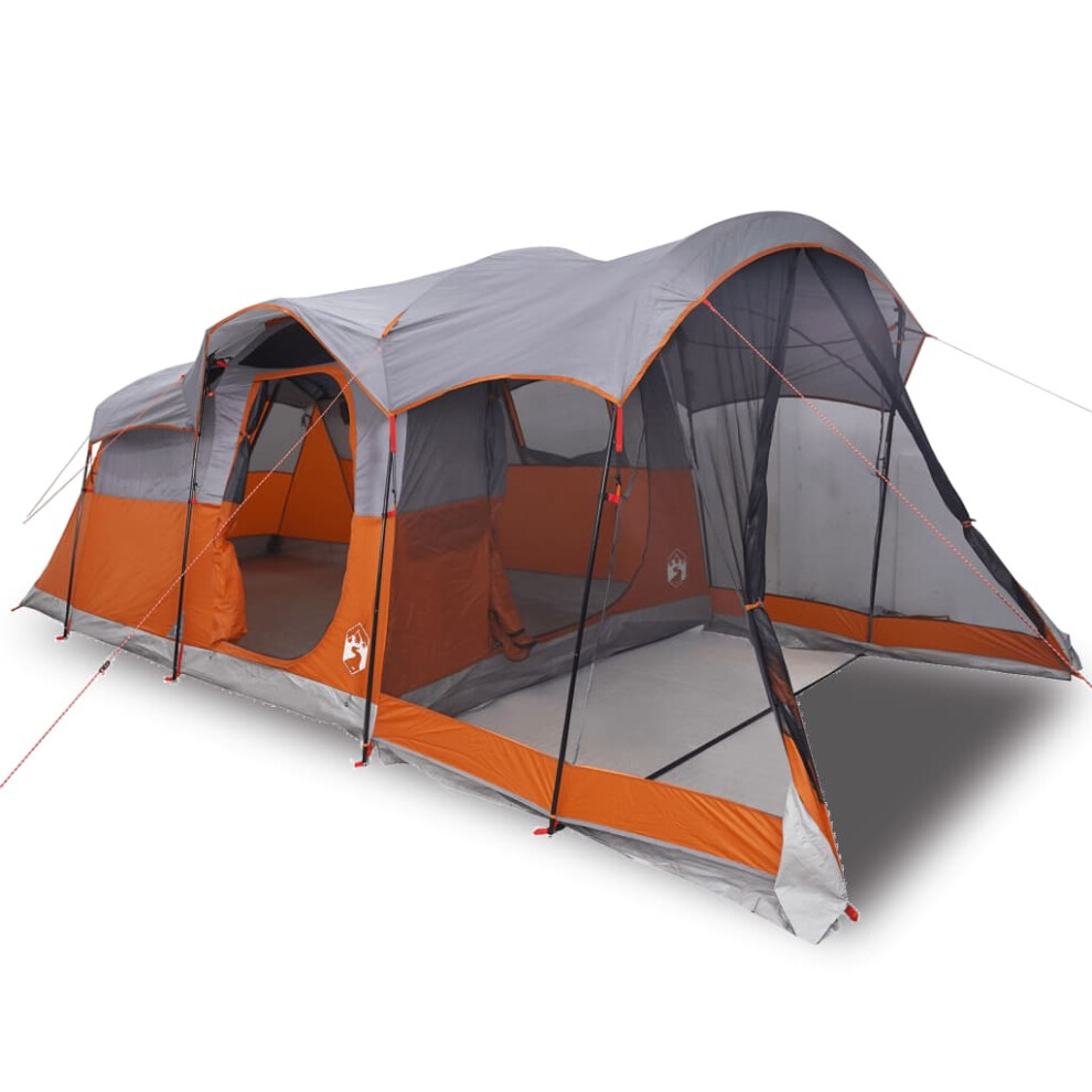 Vidaxl (Grey) Family Tent Tunnel 8-Person Dome Tent Patio Camping Tent Waterproof
