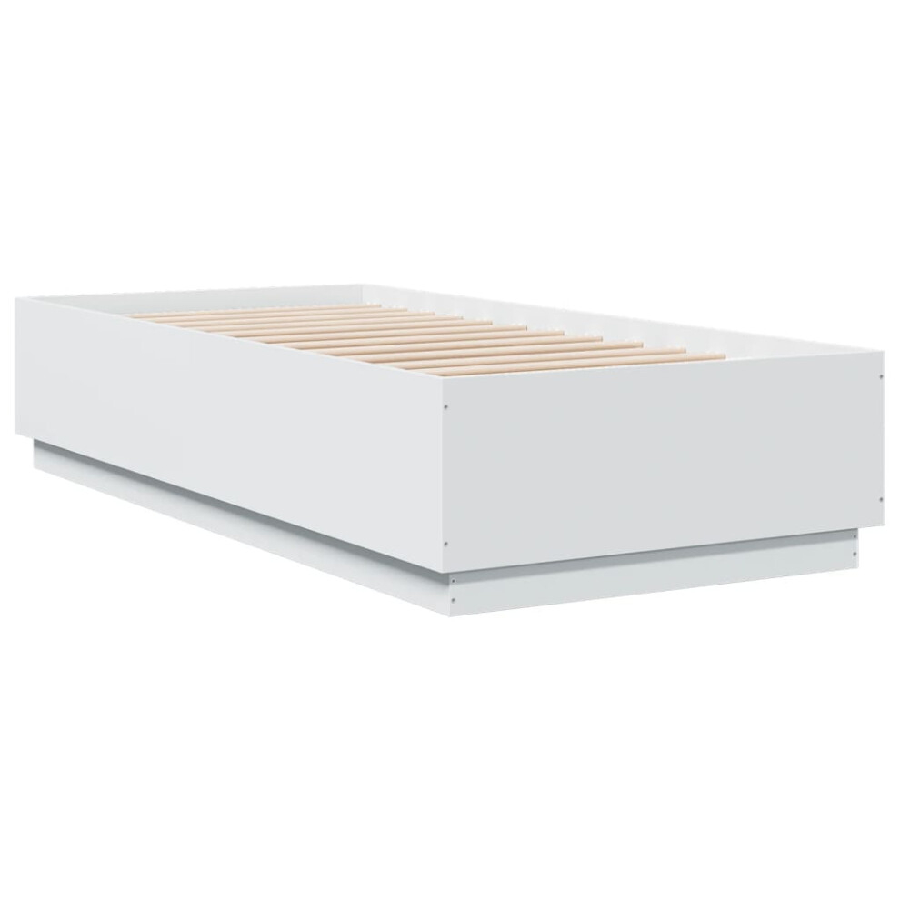 (white, 100 x 200 cm) vidaXL Bed Frame Bedroom Bed Base Bedstead Mattress Foundation Engineered Wood