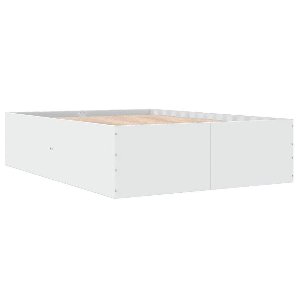 (white, 120 x 190 cm/ 45 cm) vidaXL Bed Frame Bedroom Bed Base Bedstead White 120x200 cm Engineered Wood