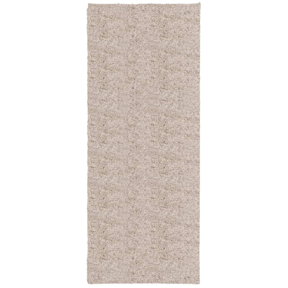 (beige, 80 x 200 cm) vidaXL Shaggy Rug Floor Mat Fluffy Rug Area Rug PAMPLONA High Pile Modern