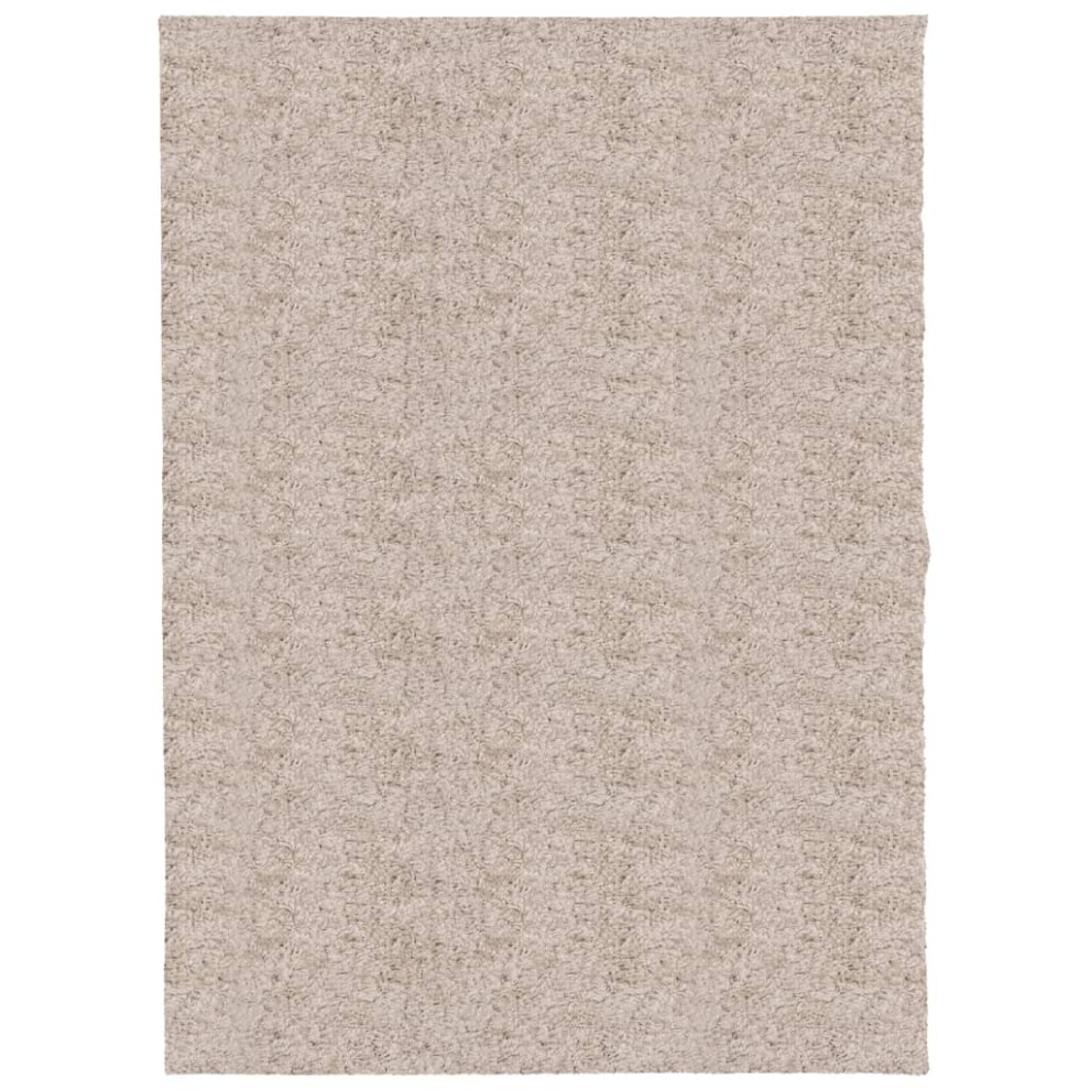 (beige, 140 x 200 cm) vidaXL Shaggy Rug Floor Mat Fluffy Rug Area Rug PAMPLONA High Pile Modern