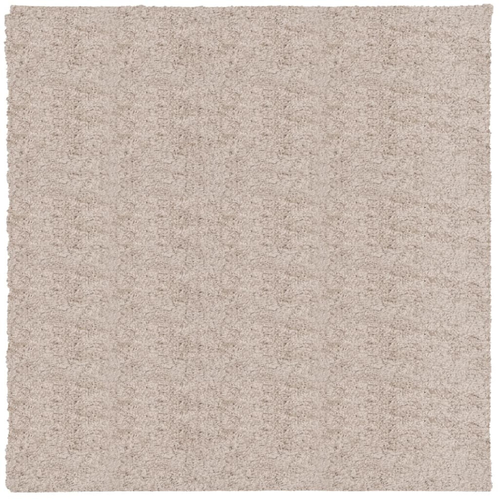 (beige, 240 x 240 cm) vidaXL Shaggy Rug Floor Mat Fluffy Rug Area Rug PAMPLONA High Pile Modern