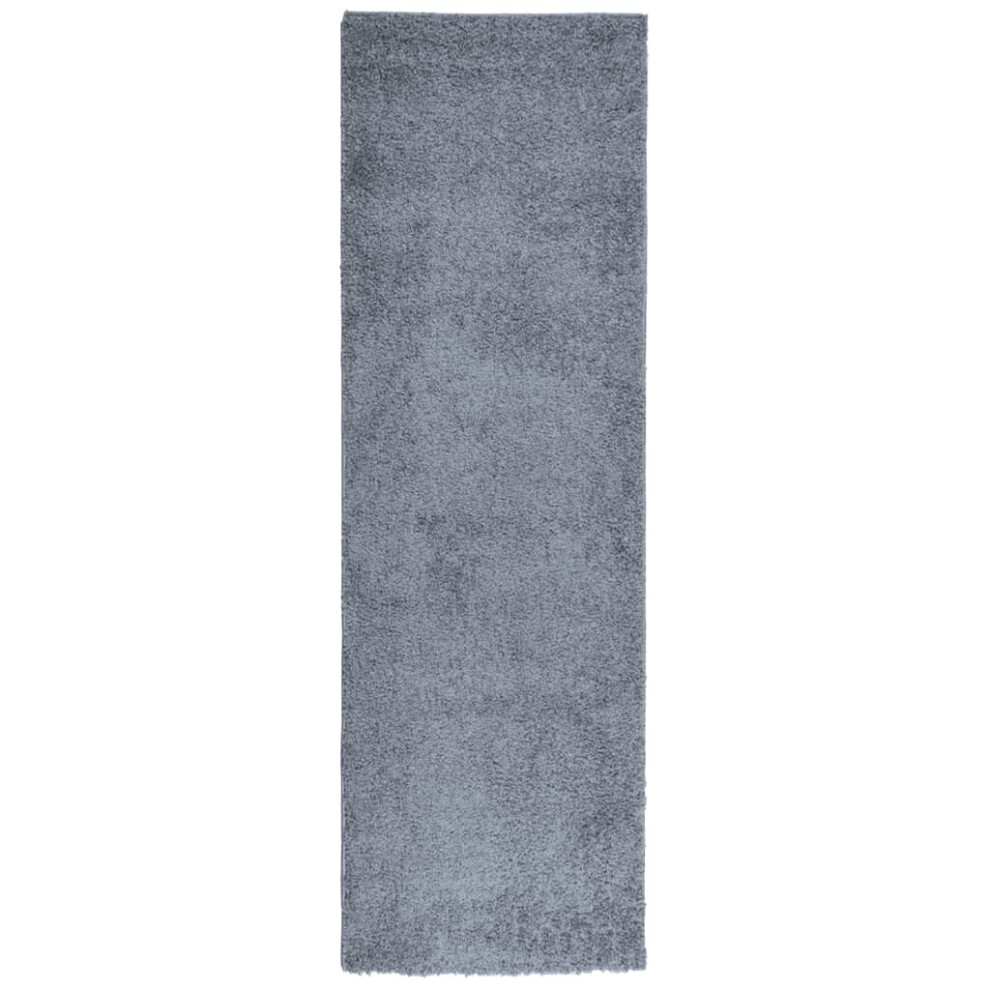 (blue, 80 x 250 cm) vidaXL Shaggy Rug Floor Mat Fluffy Rug Area Rug PAMPLONA High Pile Modern