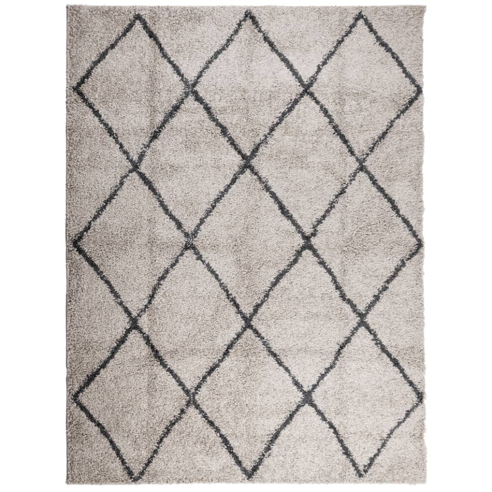 (beige and anthracite, 300 x 400 cm) vidaXL Shaggy Rug Floor Mat Fluffy Rug Area Rug PAMPLONA High Pile Modern