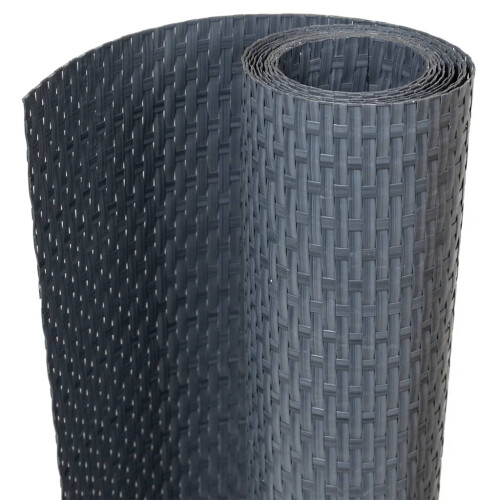 VidaXL vidaXL Balkon-Sichtschutz Anthrazit 300x90 cm Poly Rattan 1