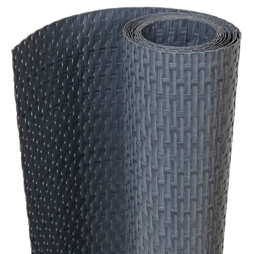 Vidaxl (Anthracite, 1000 X 90 Cm) Balcony Screen Privacy Screen Outdoor Garden Fence Screen Poly Rattan