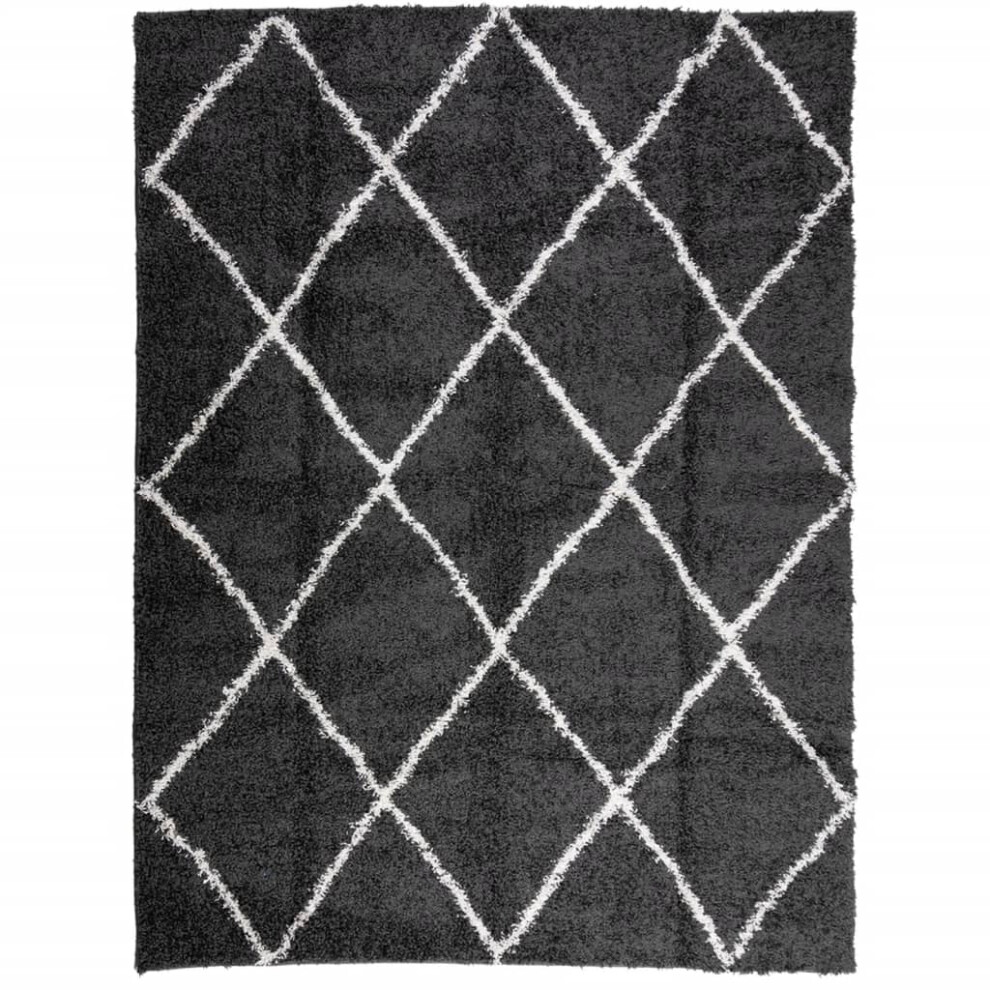 (black and cream, 300 x 400 cm) vidaXL Shaggy Rug Floor Mat Fluffy Rug Area Rug PAMPLONA High Pile Modern