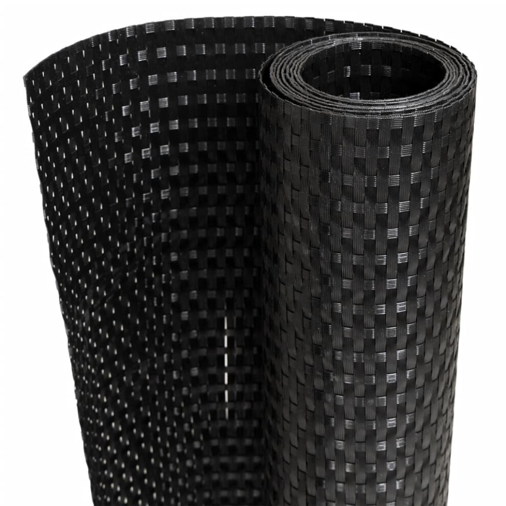 Vidaxl (Black, 400 X 90 Cm) Balcony Screen Privacy Screen Outdoor Garden Fence Screen Poly Rattan